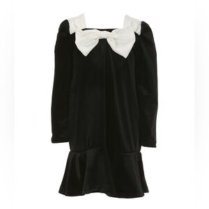 NWT GB Little Girls Long Sleeve Velvet Bow Dress Sz 4